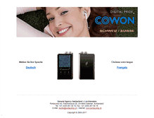 Tablet Screenshot of cowon.ch